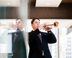Russian-born trumpeter Vladimir Zemtsov joined Shen Yun Performing Arts in 2017.
